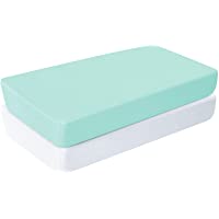Los mejores  - Protector de Colchón para Cuna 2 Piezas 50×90 cm Sábanas cuna Cubre Colchon Transpirable Colcha de Bebé Cubrecolchones…